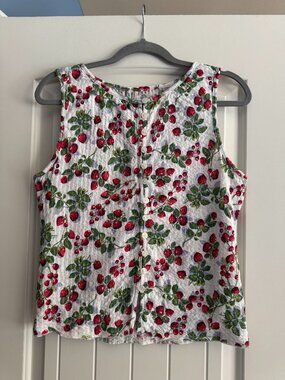 Free People, Tilly Vest in Antique Ivory Combo, Size Large